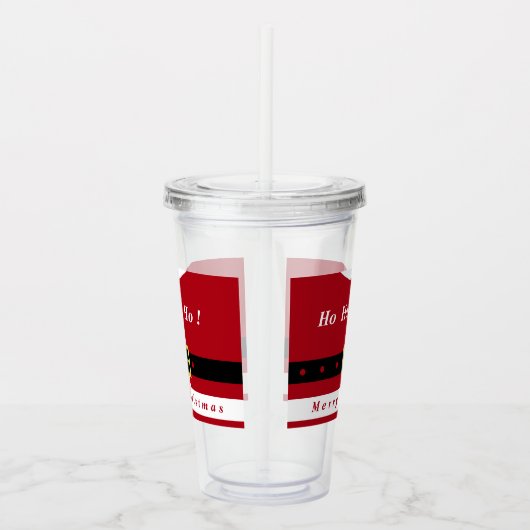 Verre En Acrylique Joyeux Noël - Père Noël - Cadeaux Pour Tous (Droite)