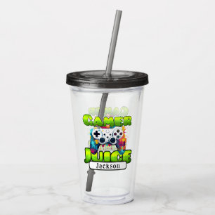 Verre En Acrylique Jus de gamer cool personnalisé pour vidéo gaming