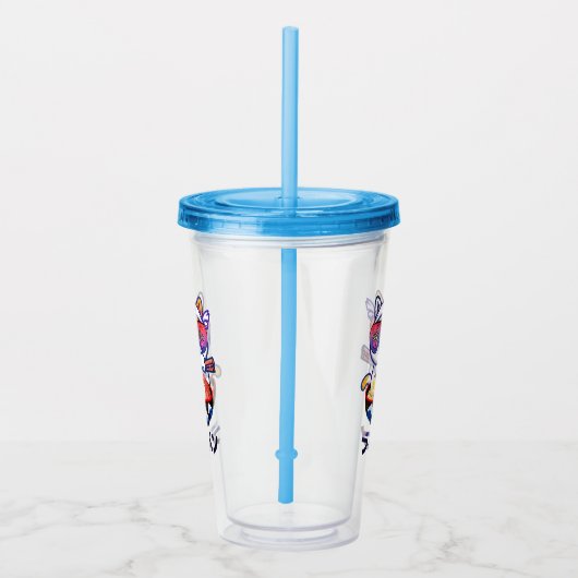 Verre En Acrylique Kawaii Chat Manger Ramen - Jolies nouilles japonai (Droite)