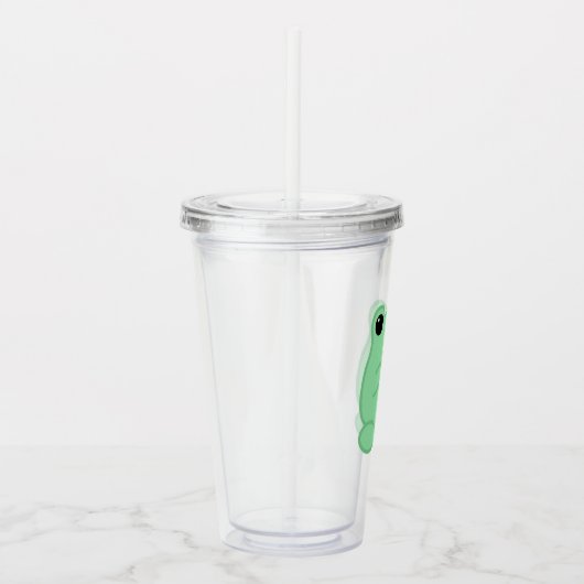 Verre En Acrylique Kawaii Frog With Kiwi Smartphone (Droite)