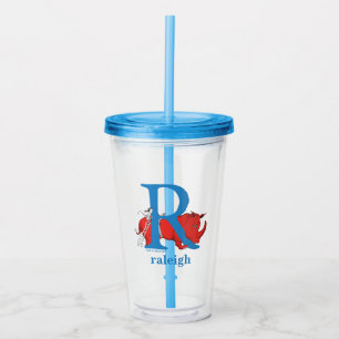 Verre En Acrylique L'ABC de Dr Seuss : Lettre R - Blanc Ajoutez vot