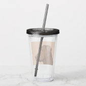 Verre En Acrylique Labrador Retriever (Chocolat) Peinture - Chien Art (Dos)