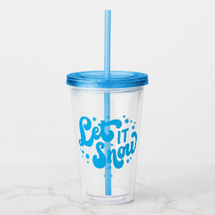 Verre En Acrylique Laisser neiger hiver design