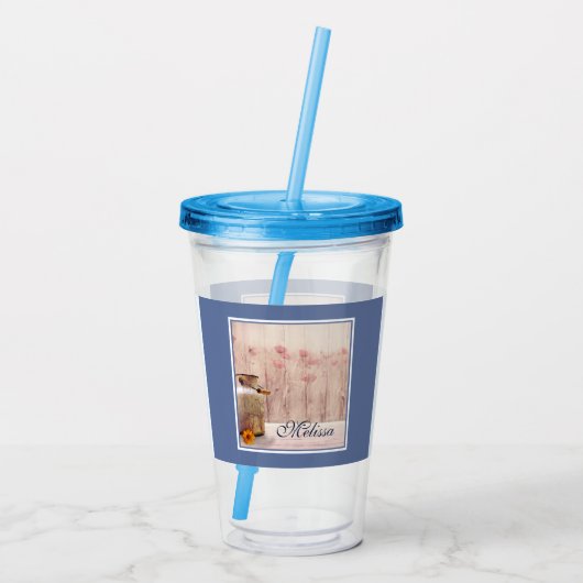 Verre En Acrylique Lait rustique peut style rustique sur bois (Dos)