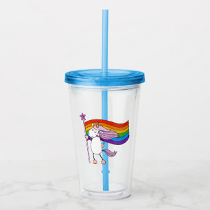 Verre En Acrylique L'amour n'a pas de limites Unicorne