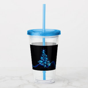 Verre En Acrylique l'arbre de Noël stylisé et lumineux de SlipperyJoe