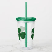 Verre En Acrylique Large Shamrock (Devant)