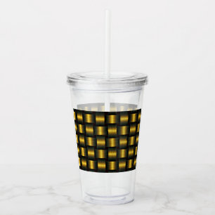 Verre En Acrylique Lattice doré