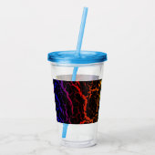 Verre En Acrylique Lave de l'espace fissuré - PBROY thermique (Dos)