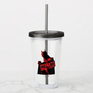 Verre En Acrylique Le Batman Cape & Logo