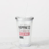 Verre En Acrylique Le bonheur a vos clous faits (Dos)