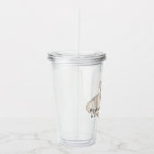 Verre En Acrylique Le bonheur est un chien (Droite)