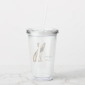 Verre En Acrylique Le bonheur est un chien (Dos)