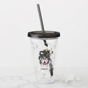 Verre En Acrylique Le boxeur de Steampunk ajoutent votre nom