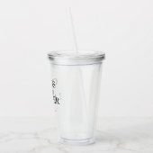 Verre En Acrylique Le Chaos Est Une Échelle (Gauche)