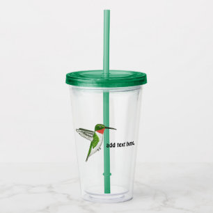 Verre En Acrylique Le colibri personnalisent la tasse de voyage,