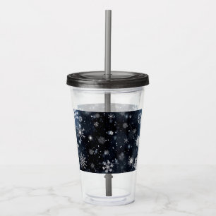 Verre En Acrylique Le Noël de SlipperyJoe, hiver magique paisible à
