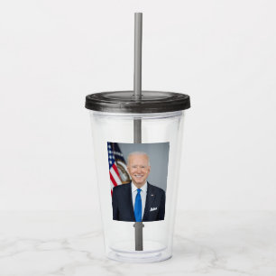 Verre En Acrylique Le président Joe Biden Portrait de la Maison Blanc