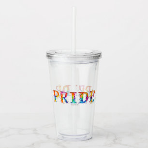 Verre En Acrylique Le texte coloré et créatif de SlipperyJoe sur le t