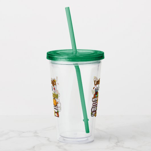 Verre En Acrylique Leaf À Travers Un Bon Livre (Gauche)