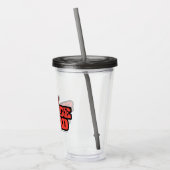 Verre En Acrylique L'équipe du suicide | Logo rouge et noir (Gauche)