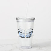 Verre En Acrylique Les ailes du petit ange mignon (Dos)