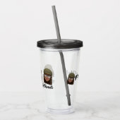 Verre En Acrylique Les auriculaires lèvent Moji (Gauche)