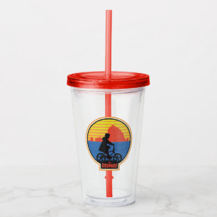 Verre En Acrylique Les Goonies Retro Mikey équitation Vélo Graphique