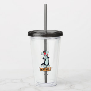 Verre En Acrylique Les rires rétro de LOONEY TUNES™  SYLVESTER™