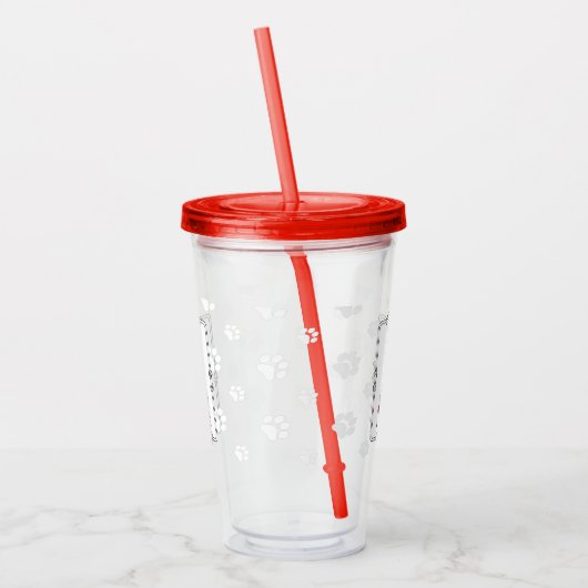 Verre En Acrylique Let's Go! Walk Flat-Coated Retriever Dog (liver) (Gauche)