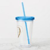 VERRE EN ACRYLIQUE LETTRE PARTIES SCINTILLANT D OR (Gauche)