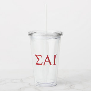 Verre En Acrylique Lettres grecques Sigma Alpha Iota