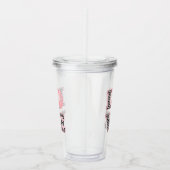 Verre En Acrylique Lèvres d'amour (Droite)