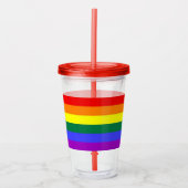 Verre En Acrylique LGBT à Rainbow Pride (Devant)