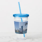 Verre En Acrylique L'horizon de Chicago (Gauche)