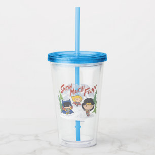 Verre En Acrylique Ligue de Justice Chibi Snowball combat