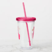 Verre En Acrylique Llama rose mignonne (Gauche)