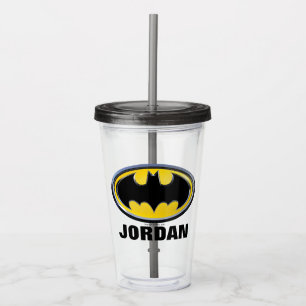 Verre En Acrylique Logo classique du symbole de Batman