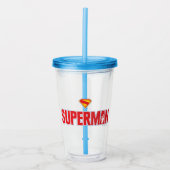 Verre En Acrylique Logo classique Superman Bold (Devant)