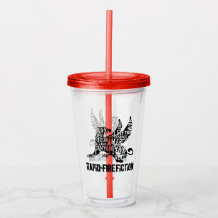 Verre En Acrylique Logo de la RFF Griffin Clear Tumbler BLK