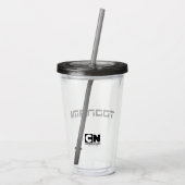 Verre En Acrylique Logo de police futuriste Toonami (Dos)