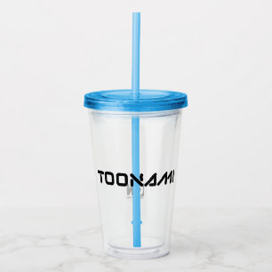 Verre En Acrylique Logo de police numérique Toonami