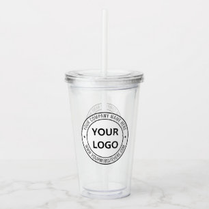 Verre En Acrylique Logo d'entreprise personnalisé Texte Société Parul