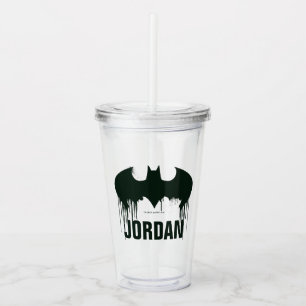 Verre En Acrylique Logo du symbole Spraypaint de Batman