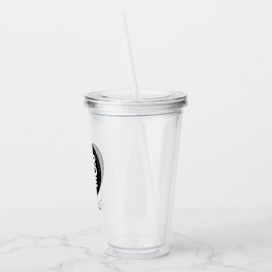 Verre En Acrylique Logo et texte personnalisés (Gauche)