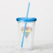 Verre En Acrylique Logo Rainbow de Superman (Dos)