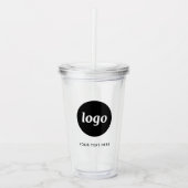 Verre En Acrylique Logo simple et commerce de texte (Devant)