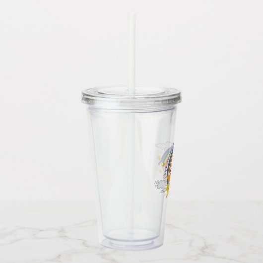 Verre En Acrylique LOONEY TUNES™ - Love Yourself Pride Badge (Droite)