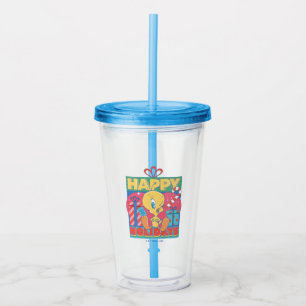Verre En Acrylique LOONEY TUNES™ TWEETY™ Joyeuses fêtes