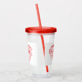 Verre En Acrylique Love Words (Gauche)